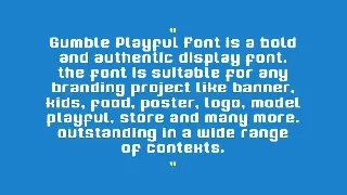 Gumble Playful Font