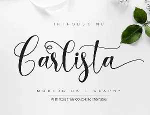 Carlista Script font