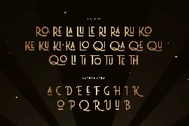 Growing - Luxury Modern Art Deco Font