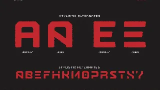 Nostromo Rough font