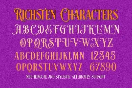 Richsten font