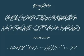 River Rocks Brush Font