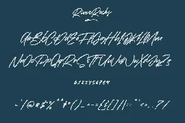 River Rocks Brush Font