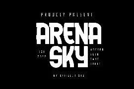 Arena Sky - Modern Bold Sans Serif font