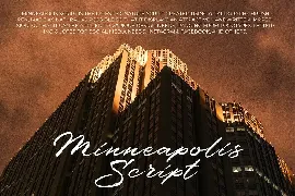 Minneapolis Script font