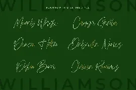 Williamson - Luxury Signature Font