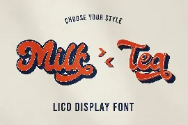 Lico - Vintage Retro Display Font