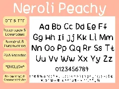 Neroli Peachy Handwritten Summer Font