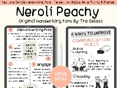 Neroli Peachy Handwritten Summer Font