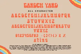 Garden Yard font