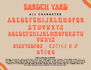 Garden Yard font