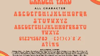 Garden Yard font