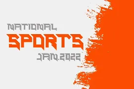 Taper Sports Typeface font