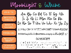 Moonlight and Wine Handwrtten Script Neon Font