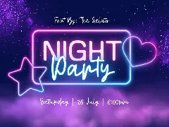 Moonlight and Wine Handwrtten Script Neon Font