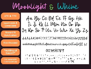 Moonlight and Wine Handwrtten Script Neon Font