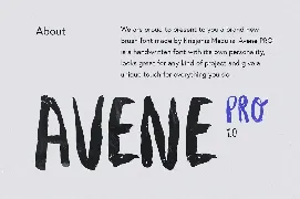 Avene PRO Brush Font