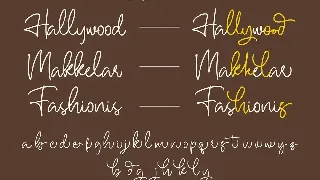 Hallywood - Handwritten Script Font