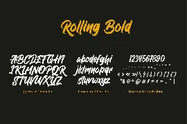 Rolling Bold font