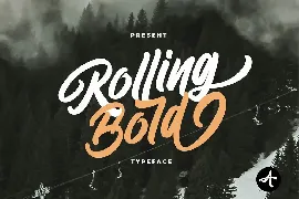 Rolling Bold font