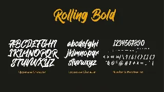 Rolling Bold font