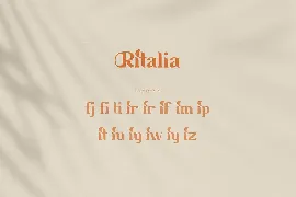 Ritalia - Elegant Serif Font