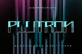 Plutron font