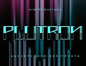 Plutron font