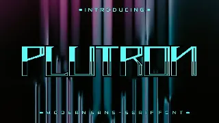 Plutron font