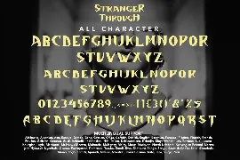 Stranger Through - Gothic Display font