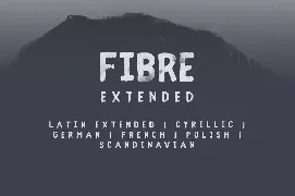 Fibre Exended font