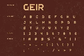 GEIR - Vintage Display Font