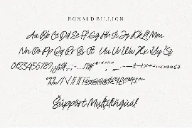 Ronald Billion - A Script Font