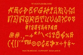 TF Hustler Blood font