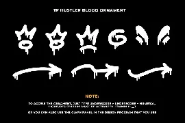 TF Hustler Blood font