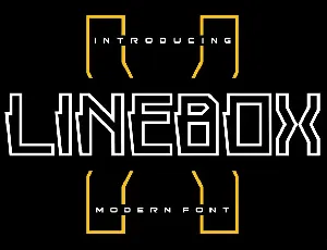 Linebox font