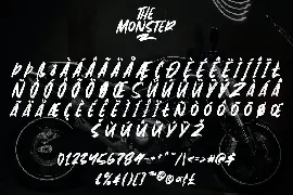 The Monster Brush Font