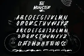 The Monster Brush Font