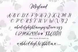 Migland Script font