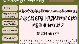 Matcha Honey Lemon Modern Calligraphy Font Duo