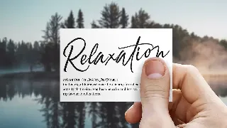 Relaxation font