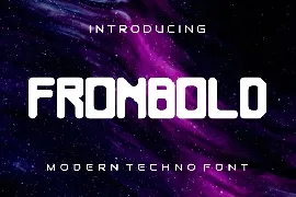 Fronbold font