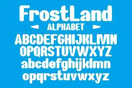 Frost Land - Modern Christmas Font