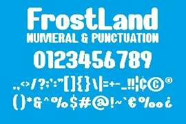 Frost Land - Modern Christmas Font