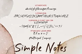 Simple Notes Business Instagram Font