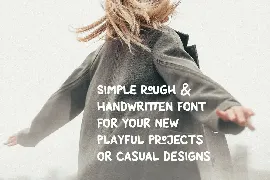 Paper Template Rough Casual Font