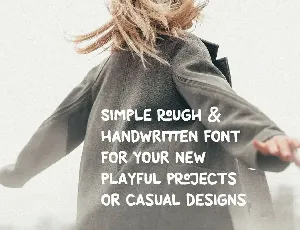 Paper Template Rough Casual Font