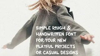 Paper Template Rough Casual Font