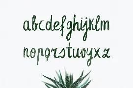 Leafy Extended Brush Font