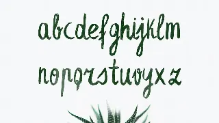 Leafy Extended Brush Font